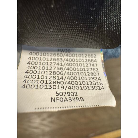 The North Face Men's Gordon Lyons 1/4 Zip fleece jacket in a blue plaid SZ Small - Picture 8 of 8